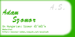adam szomor business card